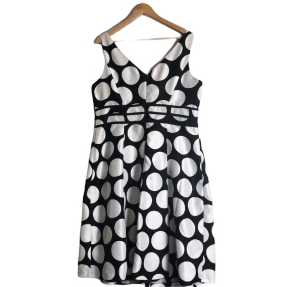 Scarlett Black and White Polka Dot Midi Dress